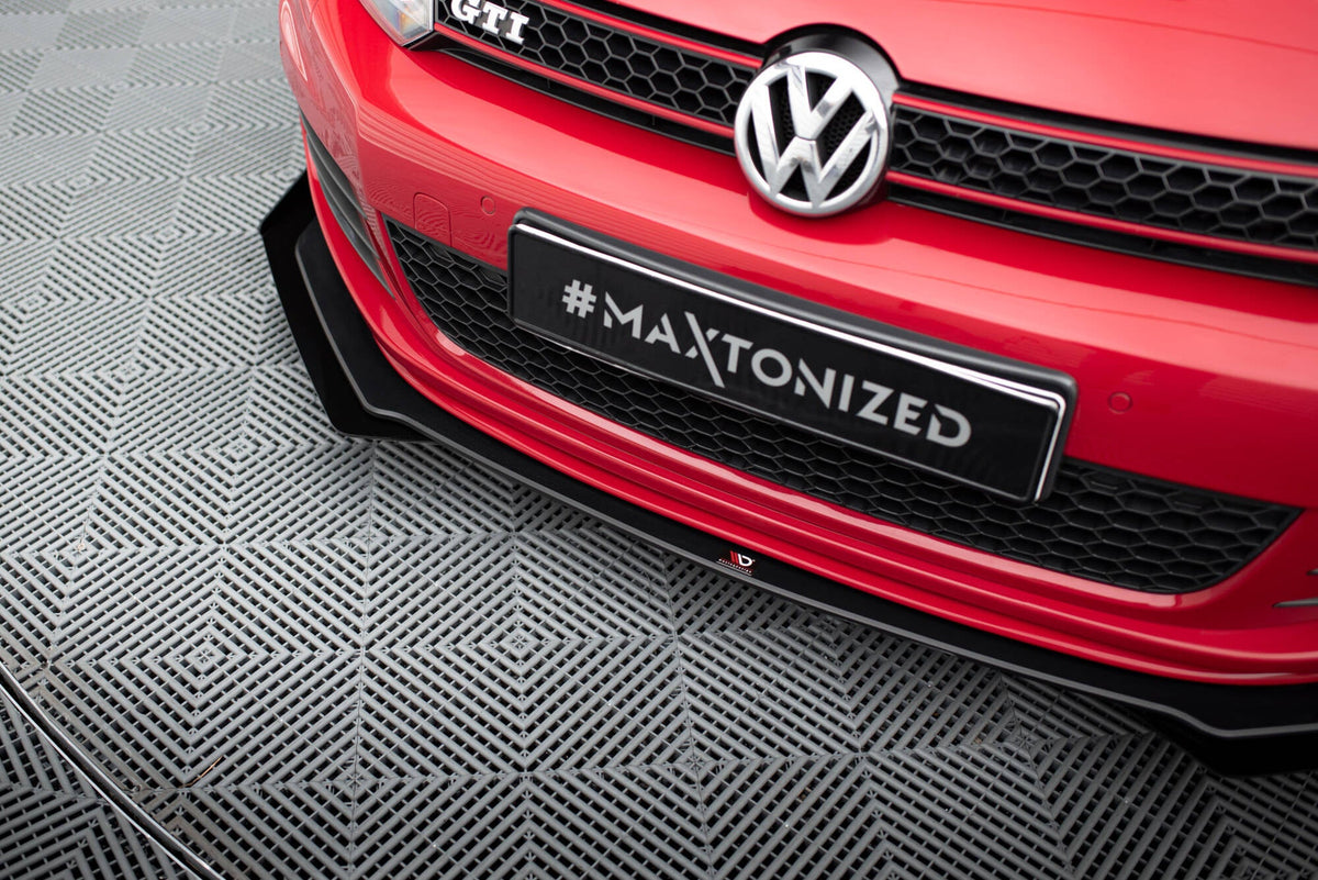 Splitter delantero Street Pro V.3 + flaps para Volkswagen Golf GTI Mk6