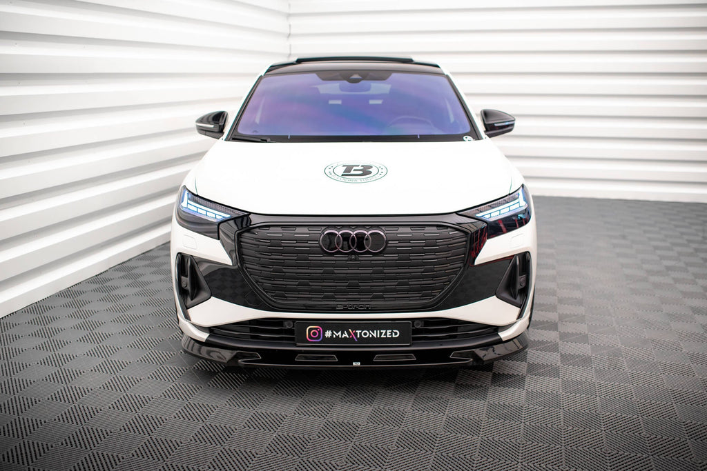 Splitter delantero V.1 para Audi Q4 e-tron Sportback S-line Mk1