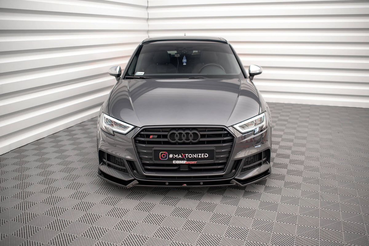 Splitter delantero V.1 para Audi S3 / A3 S-Line Sportback 8V Facelift