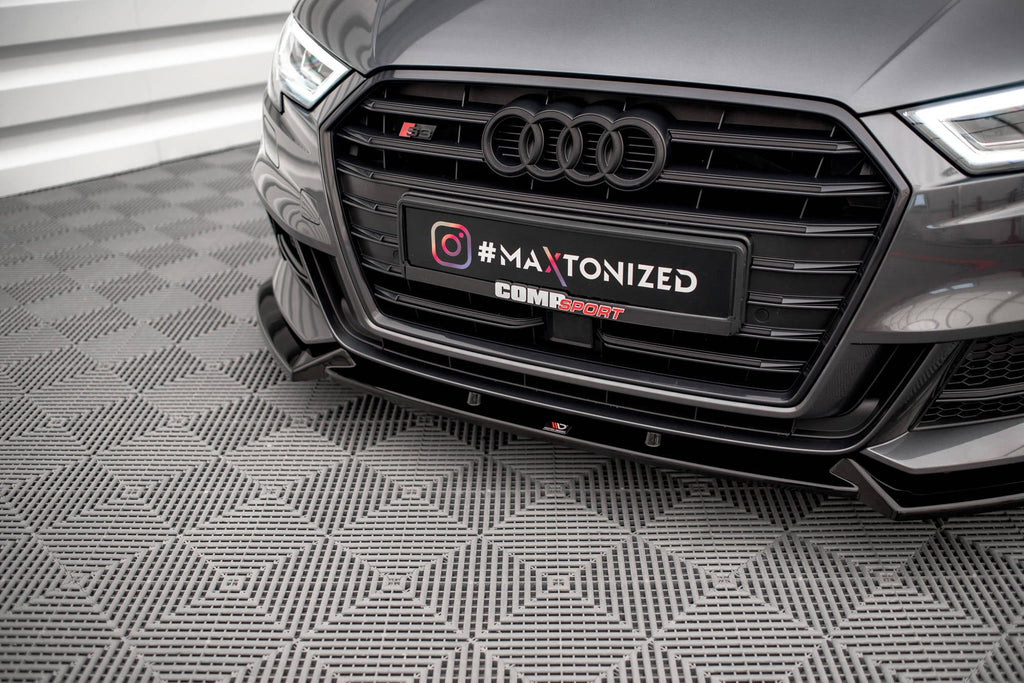 Splitter delantero V.1 para Audi S3 / A3 S-Line Sportback 8V Facelift