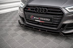 Splitter delantero V.1 para Audi S3 / A3 S-Line Sportback 8V Facelift