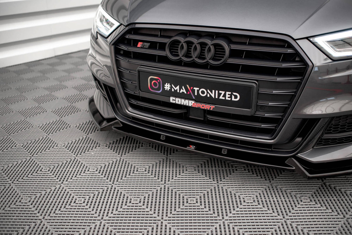 Splitter delantero V.1 para Audi S3 / A3 S-Line Sportback 8V Facelift