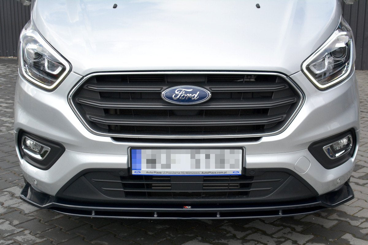 Splitter delantero V.1 para Ford Transit Custom Mk1 Facelift / Tourneo Custom Mk1 Facelift