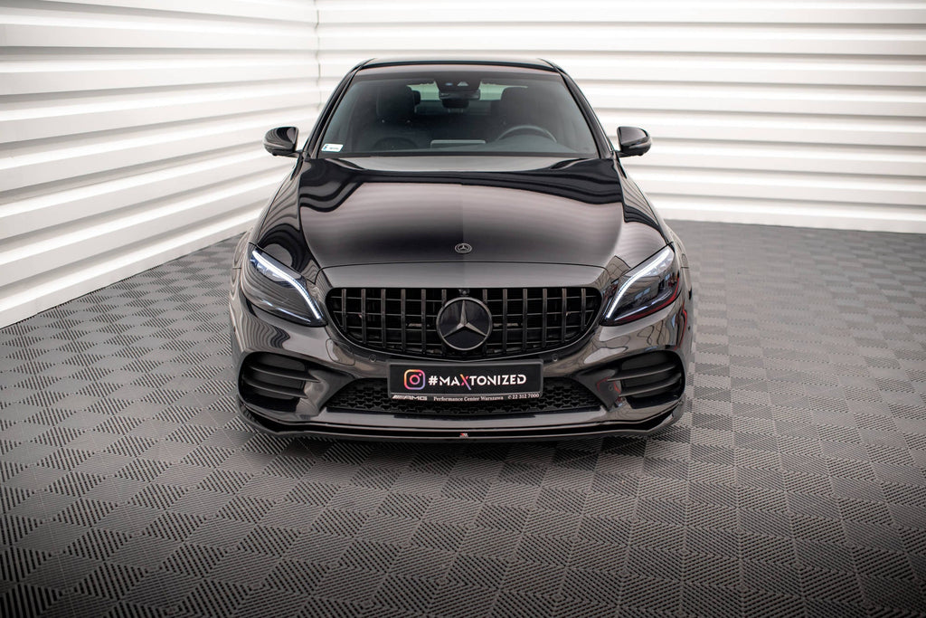 Splitter delantero V.1 para Mercedes-Benz C AMG Line Sedan / Coupe / Estate W205 / C205 / S205 Facelift