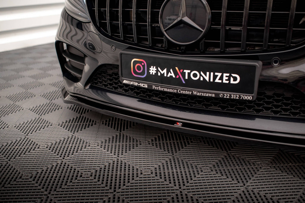 Splitter delantero V.1 para Mercedes-Benz C AMG Line Sedan / Coupe / Estate W205 / C205 / S205 Facelift