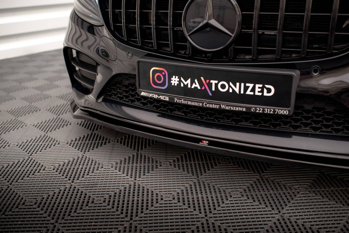 Splitter delantero V.1 para Mercedes-Benz C AMG Line Sedan / Coupe / Estate W205 / C205 / S205 Facelift