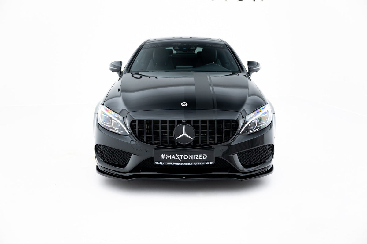 Splitter delantero V.1 para Mercedes- Benz C Coupe AMG-Line C205