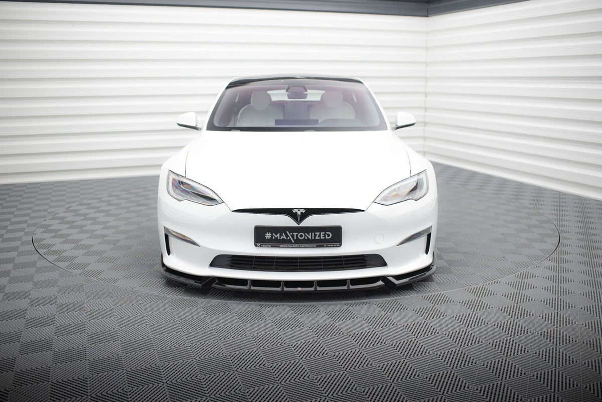 Splitter delantero V.1 para Tesla Model S Plaid Mk1 Facelift