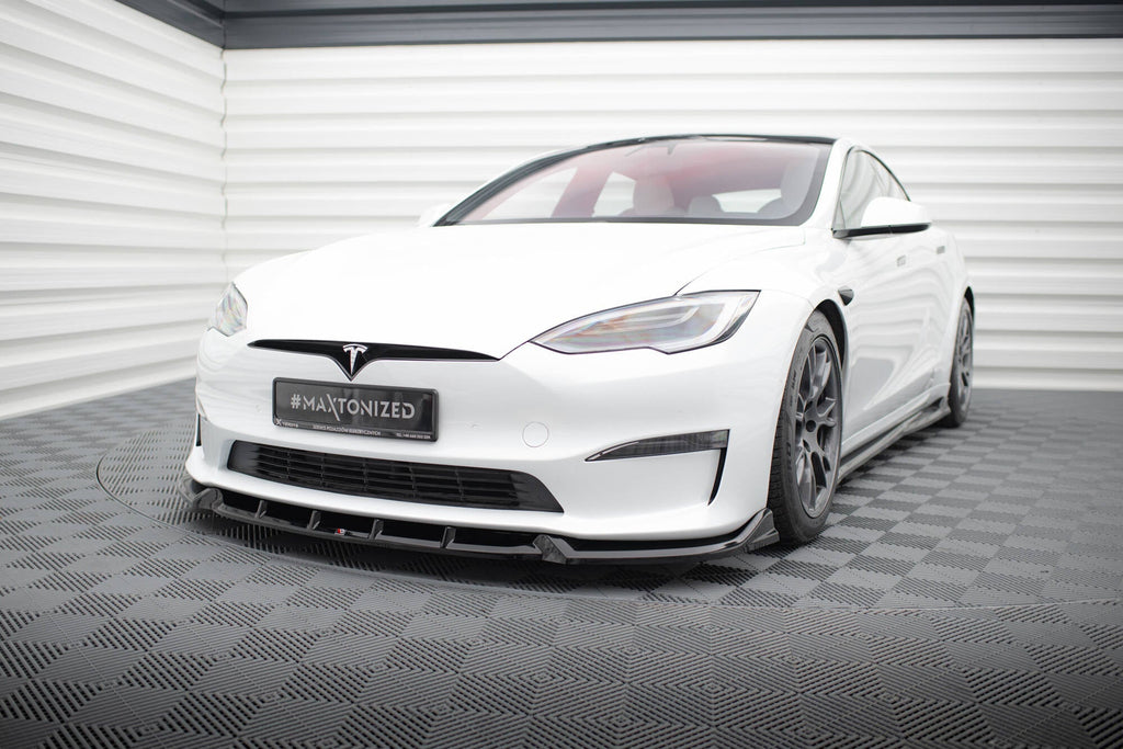 Splitter delantero V.1 para Tesla Model S Plaid Mk1 Facelift