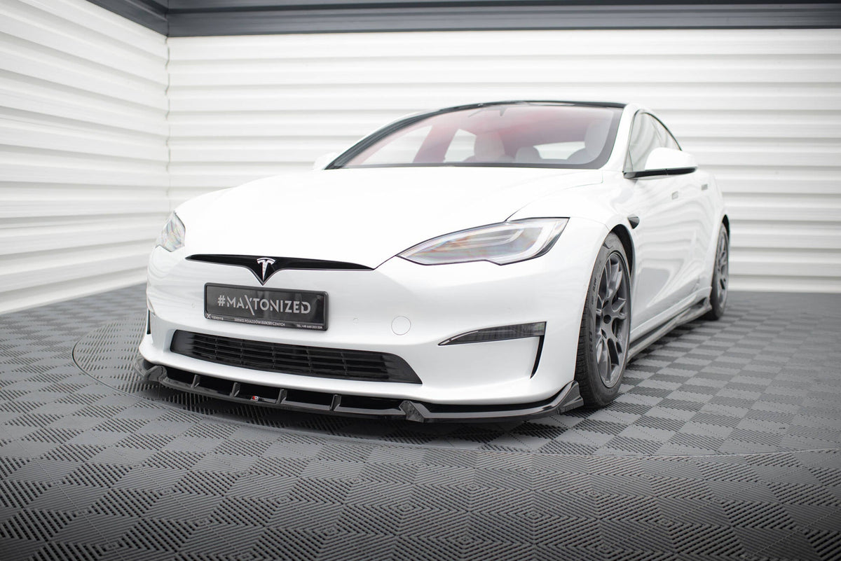 Splitter delantero V.1 para Tesla Model S Plaid Mk1 Facelift