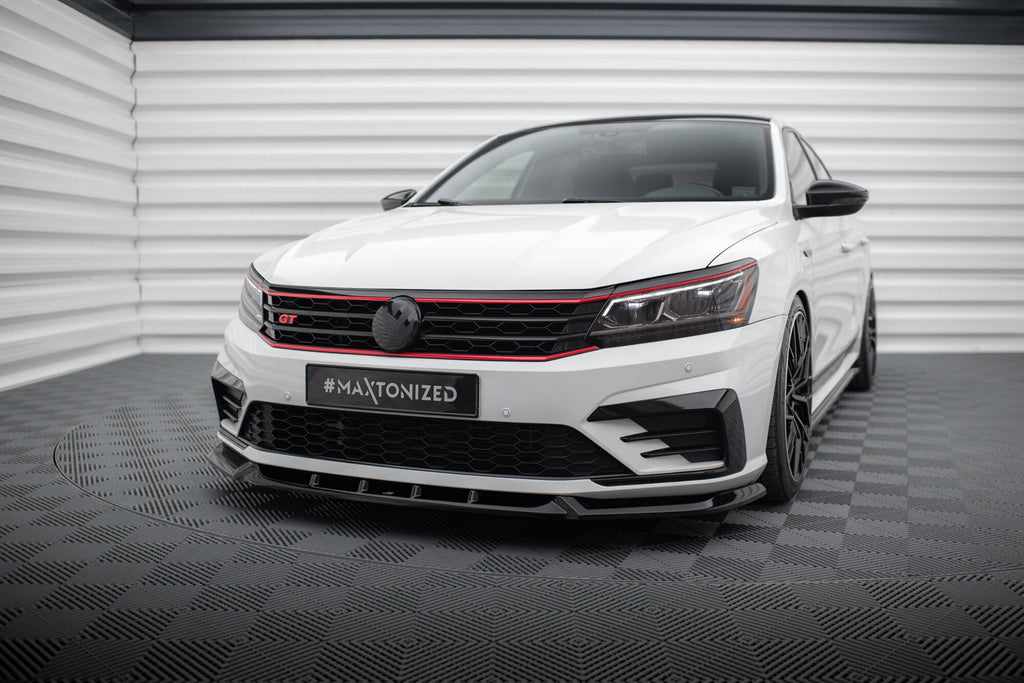 Splitter delantero V.1 para Volkswagen Passat GT B8 Facelift USA