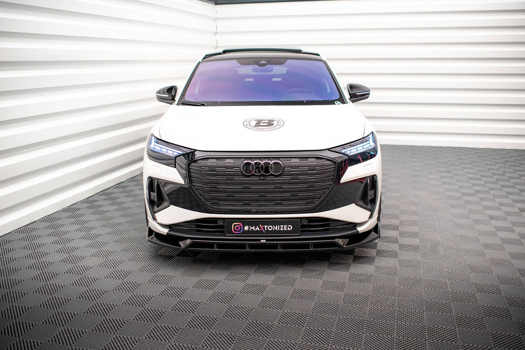Splitter delantero V.2 para Audi Q4 e-tron Sportback S-line Mk1