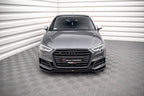 Splitter delantero V.2 para Audi S3 / A3 S-Line Sportback 8V Facelift