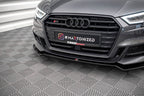 Splitter delantero V.2 para Audi S3 / A3 S-Line Sportback 8V Facelift
