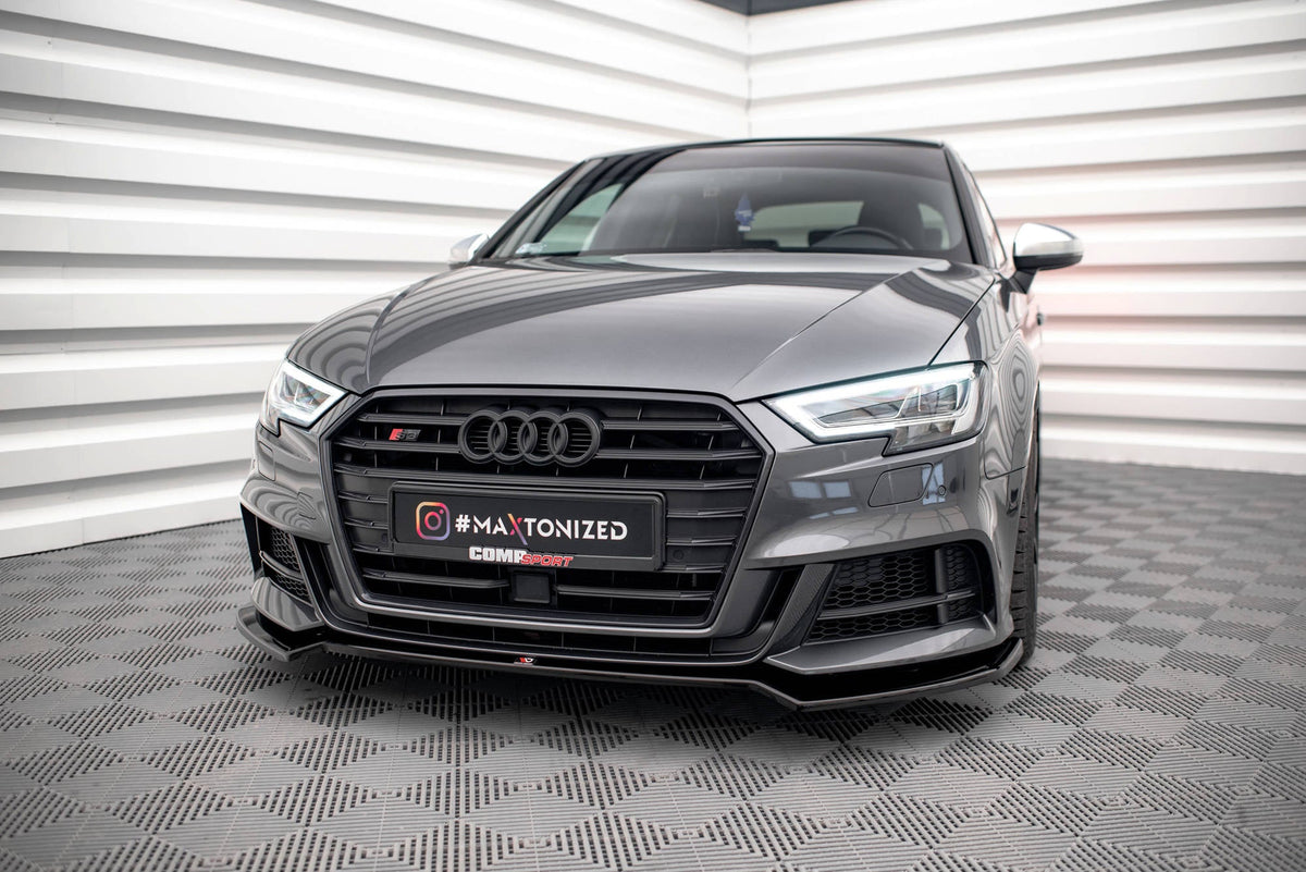 Splitter delantero V.2 para Audi S3 / A3 S-Line Sportback 8V Facelift