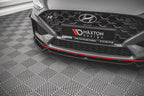 Splitter delantero V.2 para Hyundai I30 N / I30 N-Line Hatchback/Fastback Mk3 Facelift