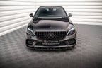 Splitter delantero V.2 para Mercedes-Benz C AMG Line Sedan / Coupe / Estate W205 / C205 / S205 Facelift