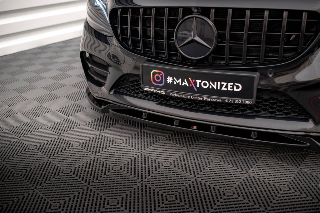 Splitter delantero V.2 para Mercedes-Benz C AMG Line Sedan / Coupe / Estate W205 / C205 / S205 Facelift