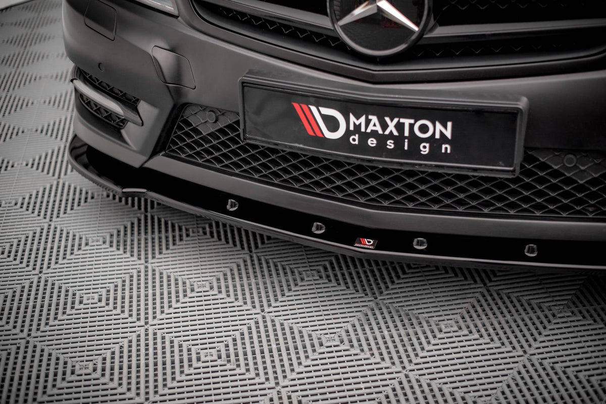 Splitter delantero V.2 para Mercedes-Benz C Coupe / Sedan / Estate AMG-Line C204 / W204 Facelift / S204 Facelift