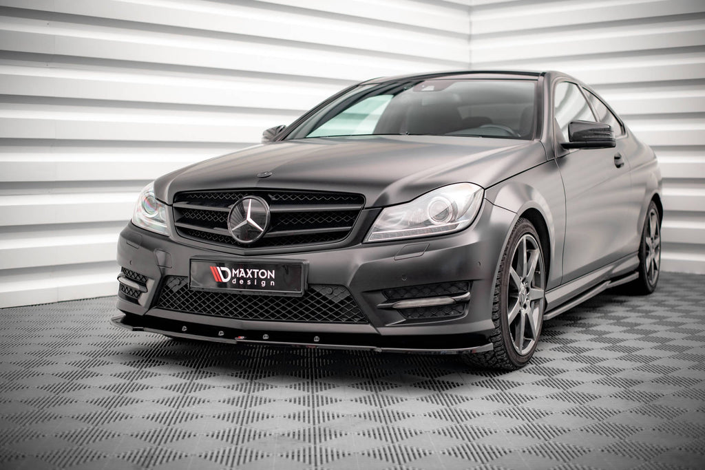 Splitter delantero V.2 para Mercedes-Benz C Coupe / Sedan / Estate AMG-Line C204 / W204 Facelift / S204 Facelift