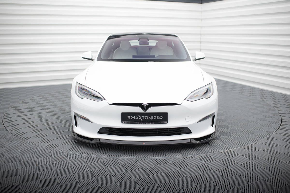 Splitter delantero V.2 para Tesla Model S Plaid Mk1 Facelift