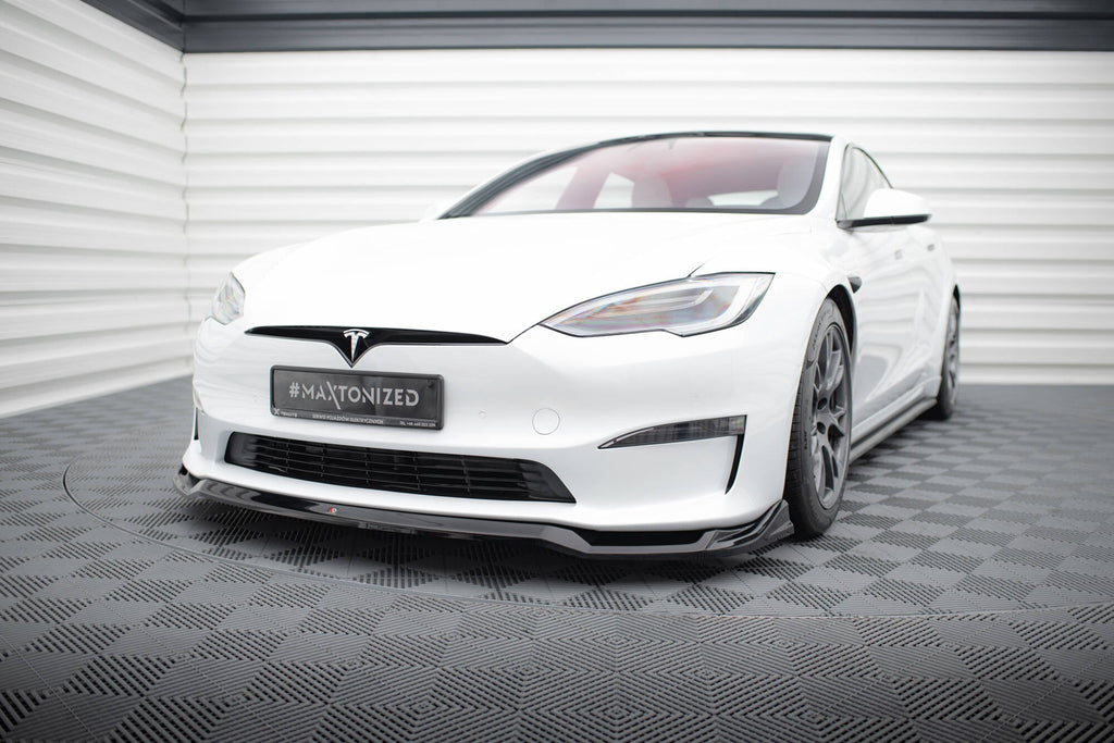 Splitter delantero V.2 para Tesla Model S Plaid Mk1 Facelift