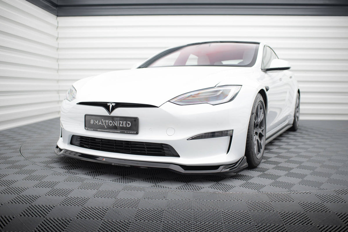Splitter delantero V.2 para Tesla Model S Plaid Mk1 Facelift