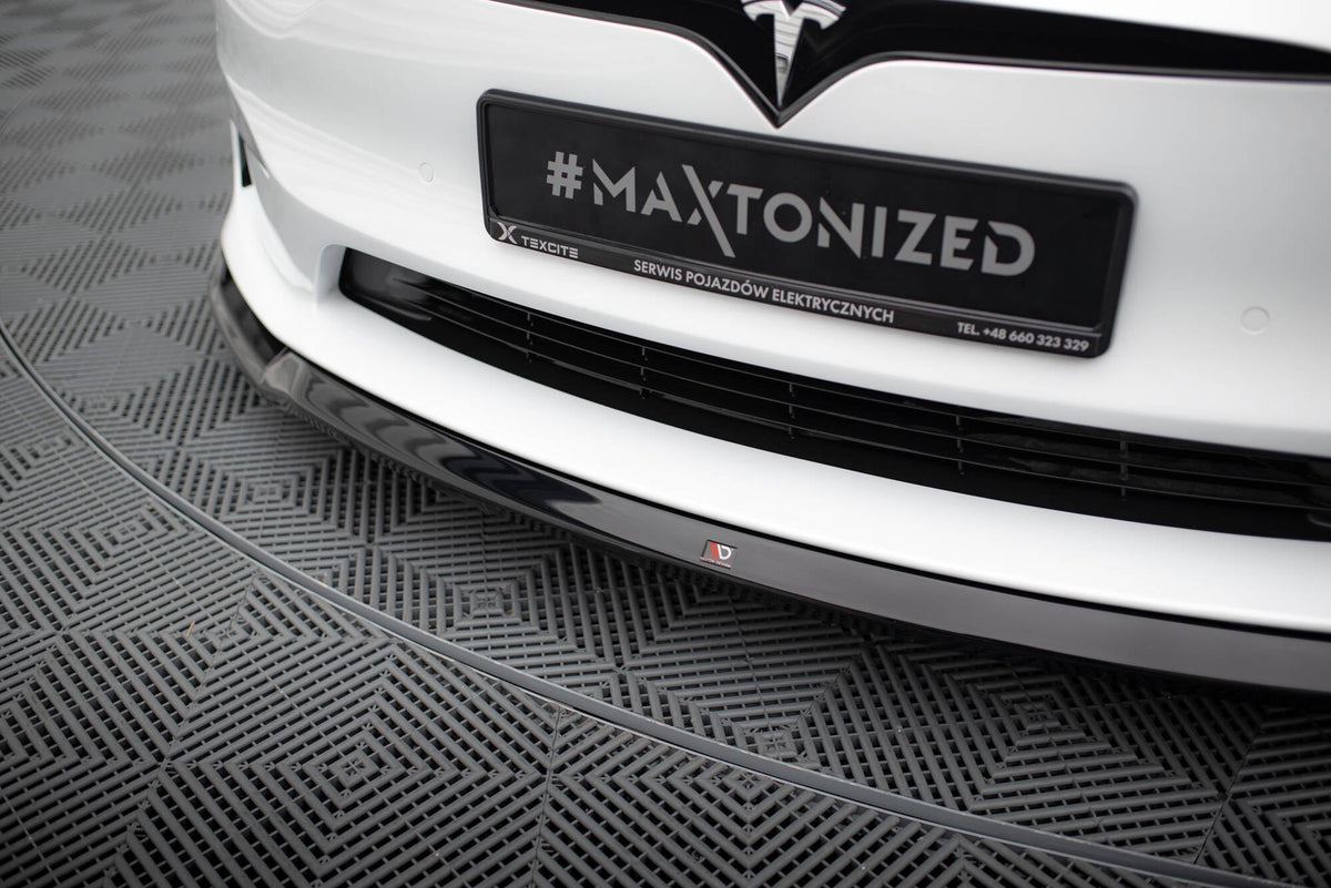 Splitter delantero V.2 para Tesla Model S Plaid Mk1 Facelift