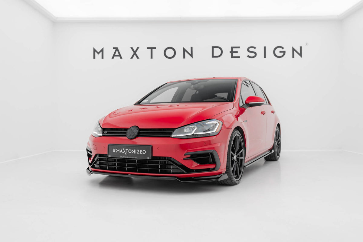 Splitter delantero V.2 para Volkswagen Golf R / R-Line Mk7 Facelift
