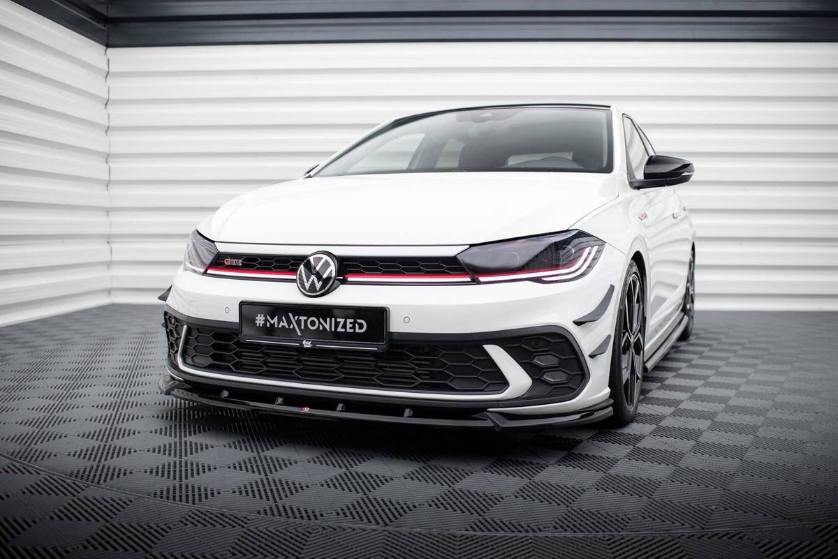 Splitter delantero V.2 para Volkswagen Polo GTI Mk6 Facelift