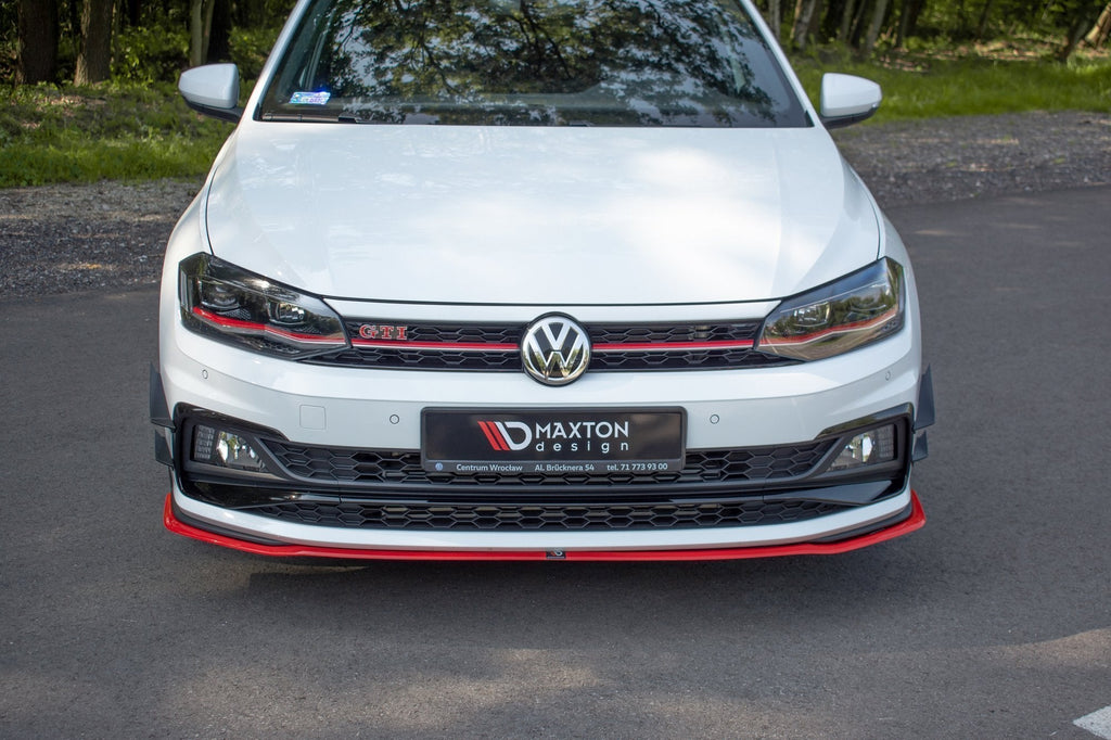 Splitter delantero V.2 para Volkswagen Polo GTI / R-line Mk6