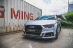 Splitter delantero V.3 para Audi S3 / A3 S-Line 8V Facelift Sedan