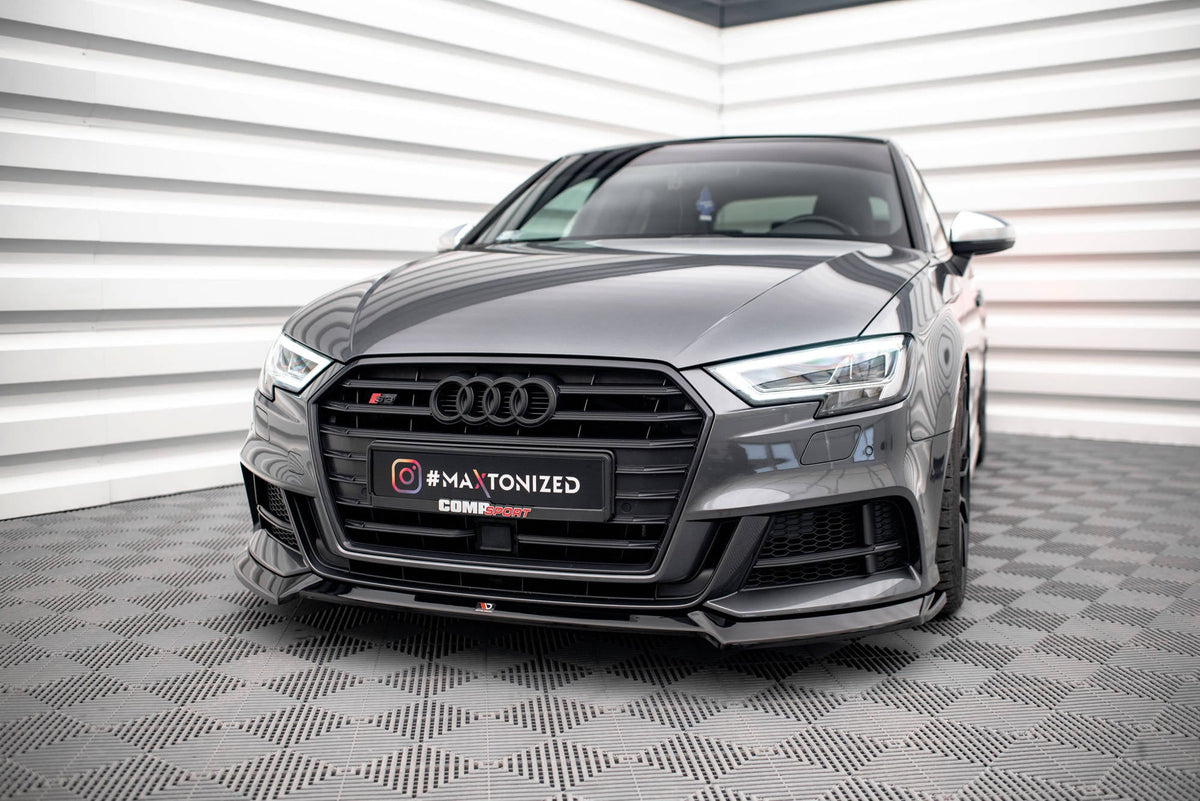 Splitter delantero V.3 para Audi S3 / A3 S-Line Sportback 8V Facelift