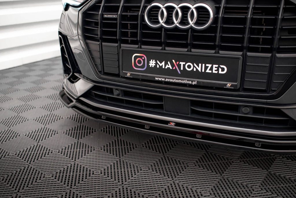 Splitter delantero V.4 para Audi Q3 Sportback / SUV S-Line F3