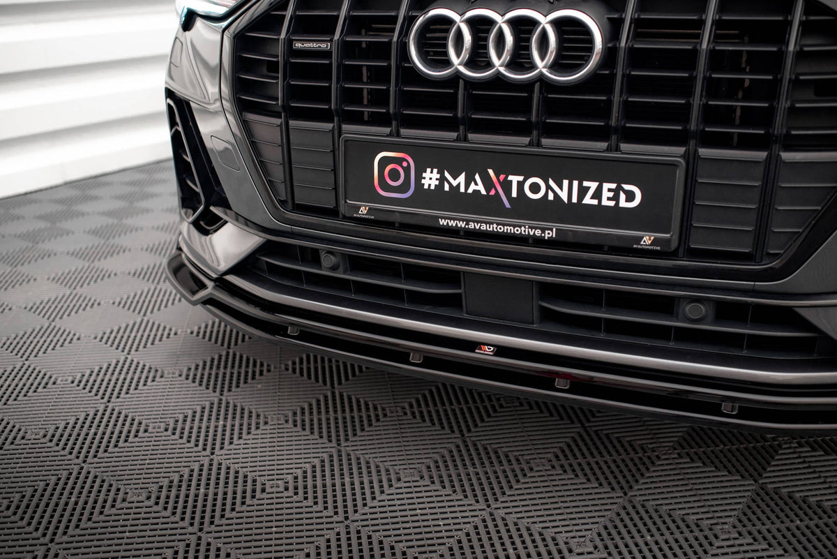 Splitter delantero V.4 para Audi Q3 Sportback / SUV S-Line F3