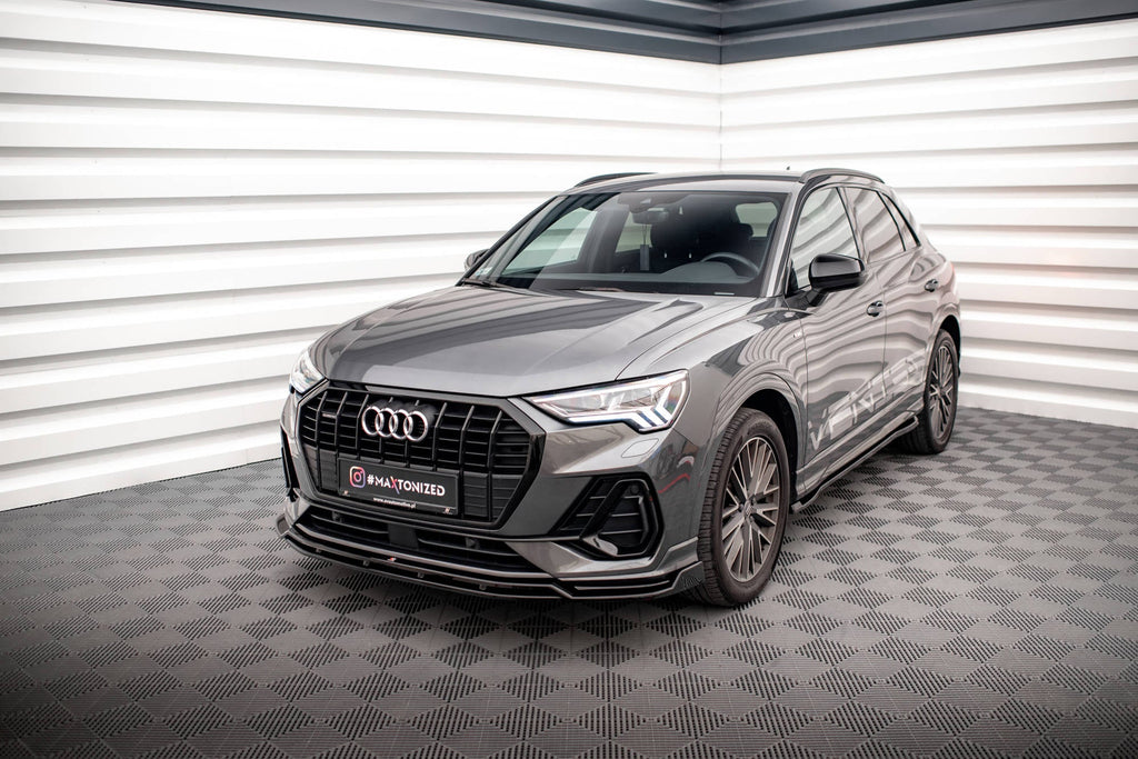 Splitter delantero V.4 para Audi Q3 Sportback / SUV S-Line F3