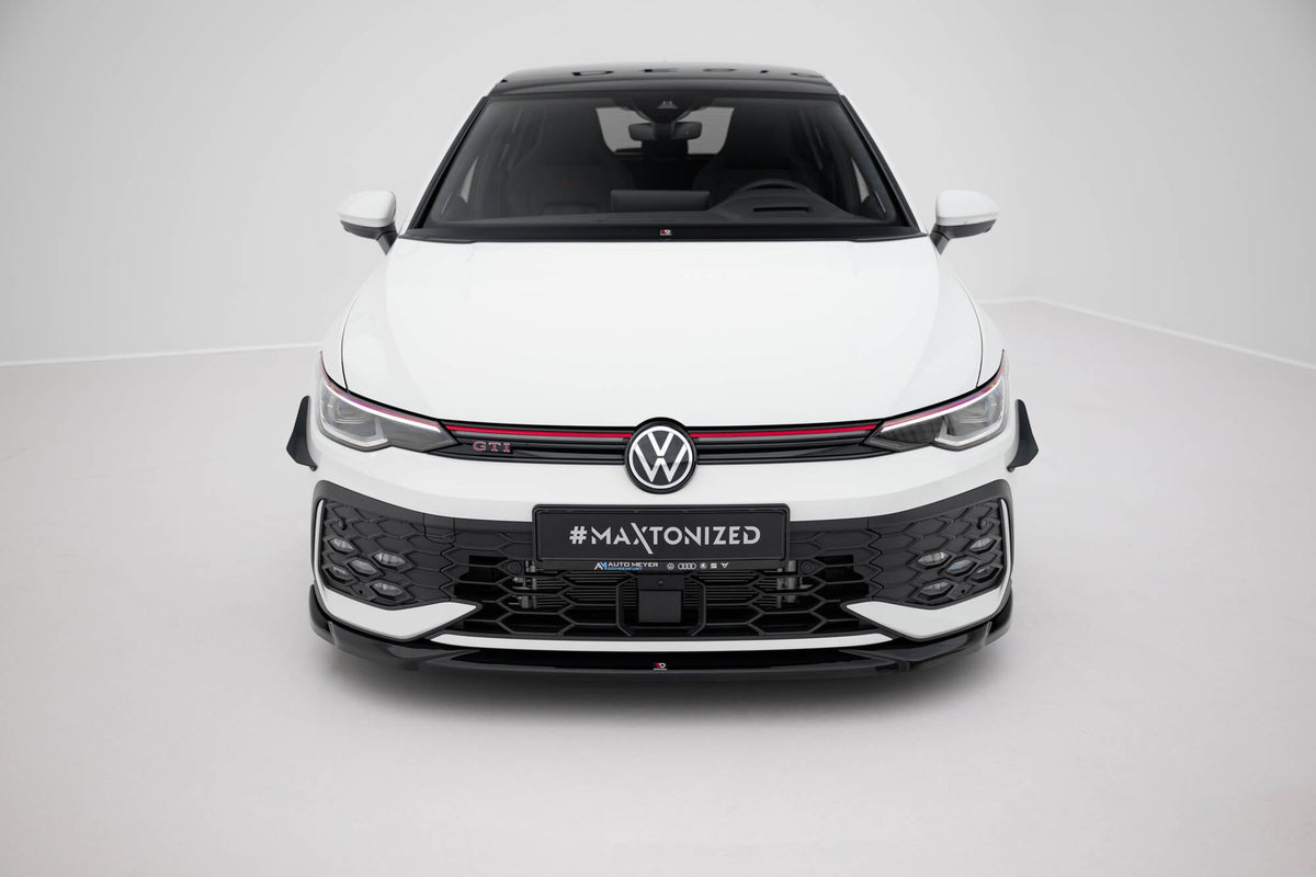 Splitter delantero V.4 para Volkswagen Golf GTI / GTE / R-Line Mk8 Facelift