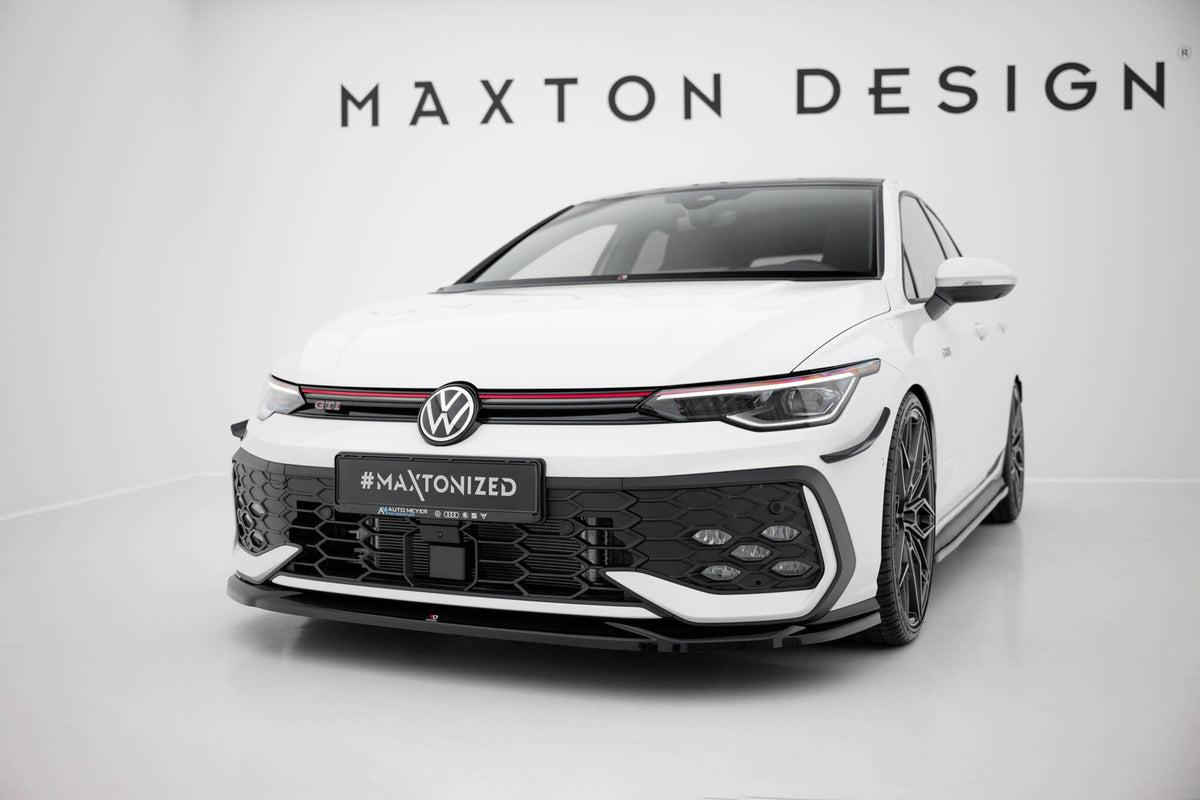 Splitter delantero V.4 para Volkswagen Golf GTI / GTE / R-Line Mk8 Facelift