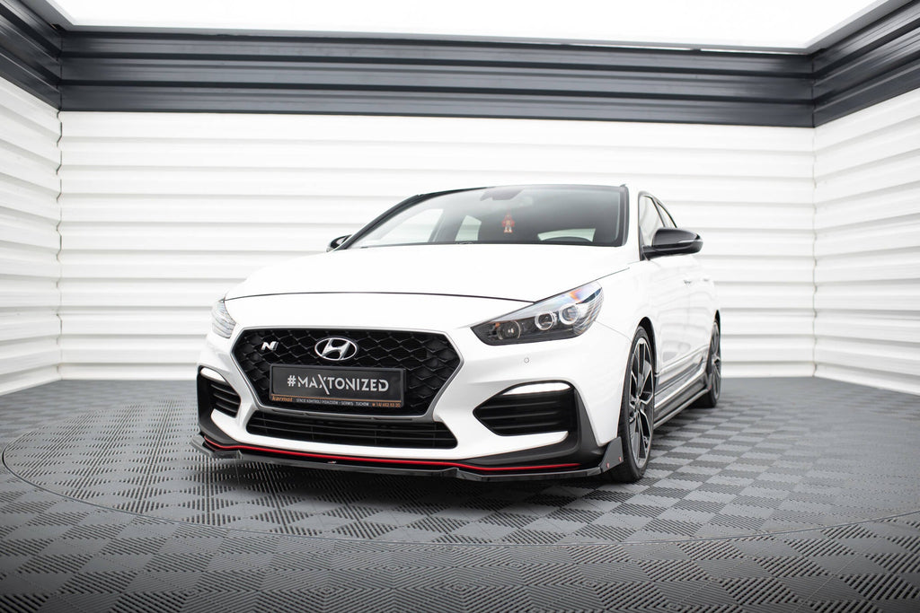Splitter delantero V.6 + flaps para Hyundai I30 N Mk3 Hatchback/Fastback