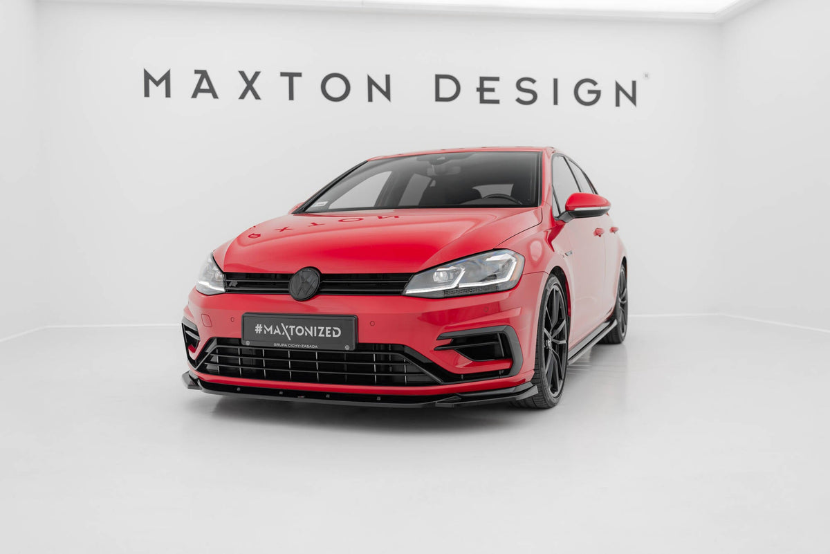 Splitter delantero V.9 para Volkswagen Golf R / R-Line Mk7 Facelift