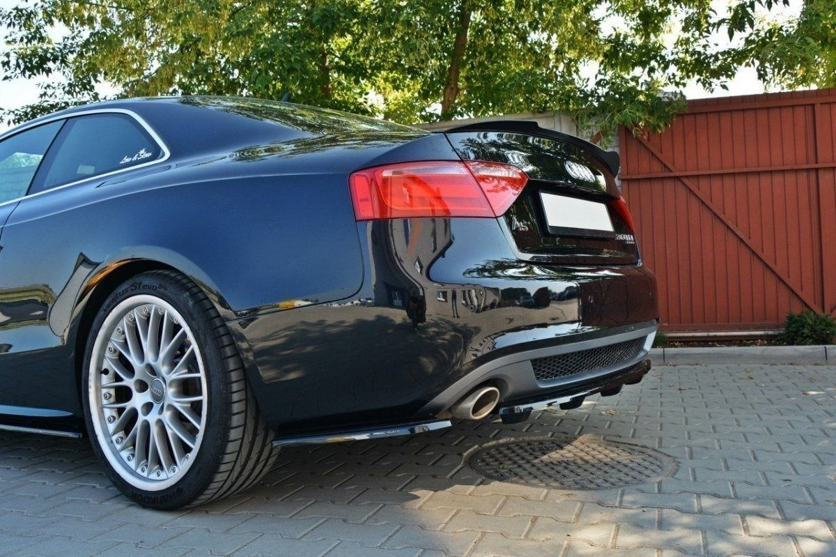Splitter trasero para Audi A5 Coupe / Sportback S-Line 8T (with a vertical bar)
