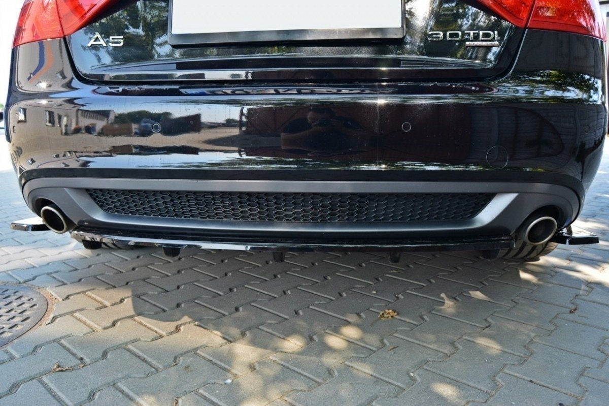Splitter trasero para Audi A5 Coupe / Sportback S-Line 8T (with a vertical bar)