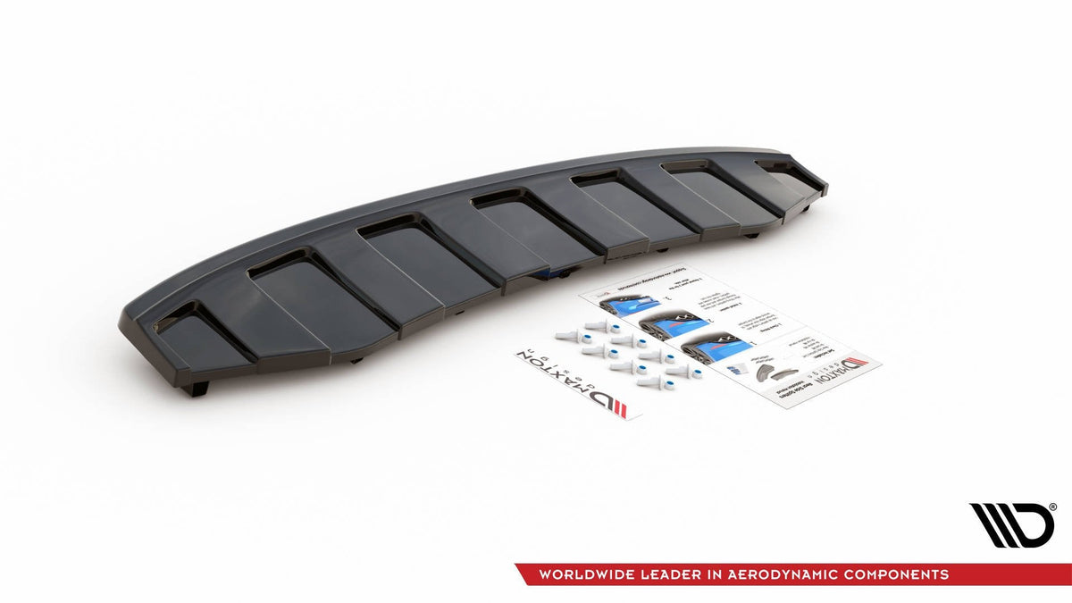 Splitter trasero para Audi A6 C7 S-LINE AVANT Exhaust 2x1 (with vertical bars)