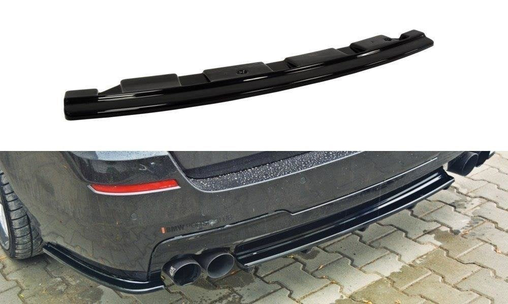 Splitter trasero para BMW 5 M-Pack Sedan/Touring F10/F11 - without vertical bars (fits two double Exhaust ends)