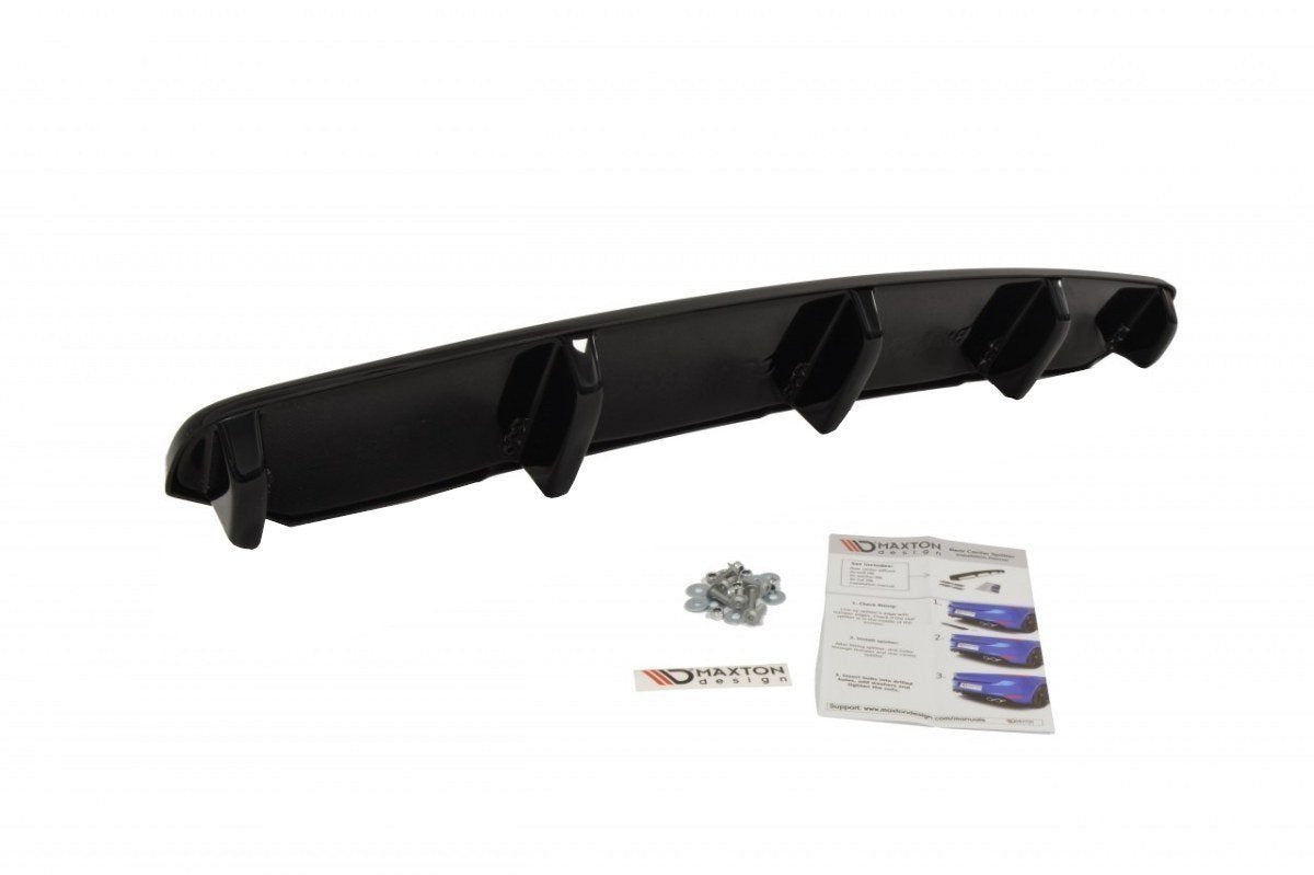 Splitter trasero para BMW 6 Gran Coupé MPACK (with a vertical bar)
