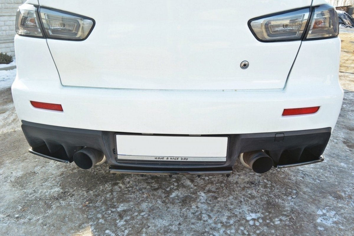 Splitter trasero para Mitsubishi Lancer Evo X (with vertical bars)