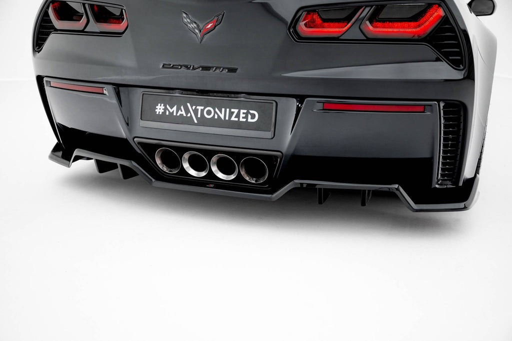 Splitter trasero central (con barras verticales) para Chevrolet Corvette Z06 C7