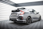 Splitter trasero V.1 (con barras verticales) + flaps para Honda Civic Sport Mk 10 Facelift