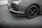 Splitter trasero V.1 (con barras verticales) + flaps para Honda Civic Sport Mk 10 Facelift