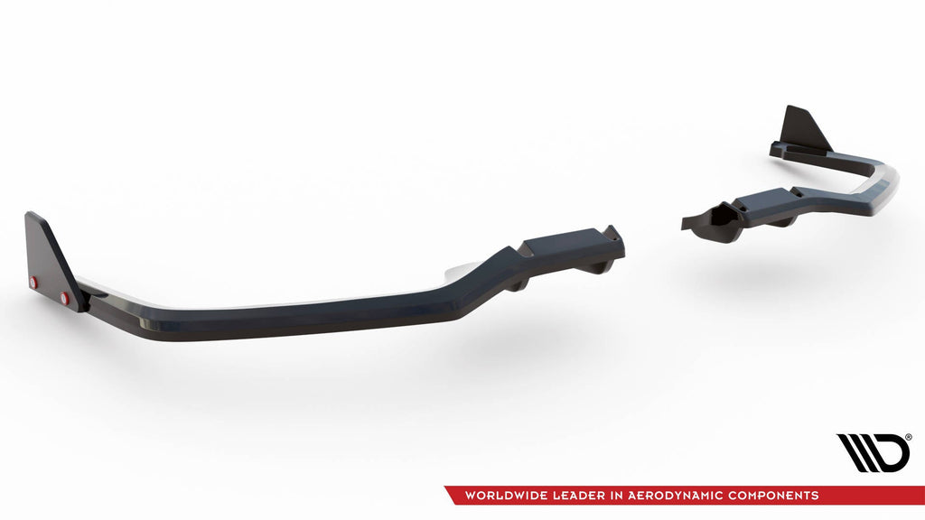 Splitter trasero V.1 (con barras verticales) + flaps para Honda Civic Sport Mk 10 Facelift